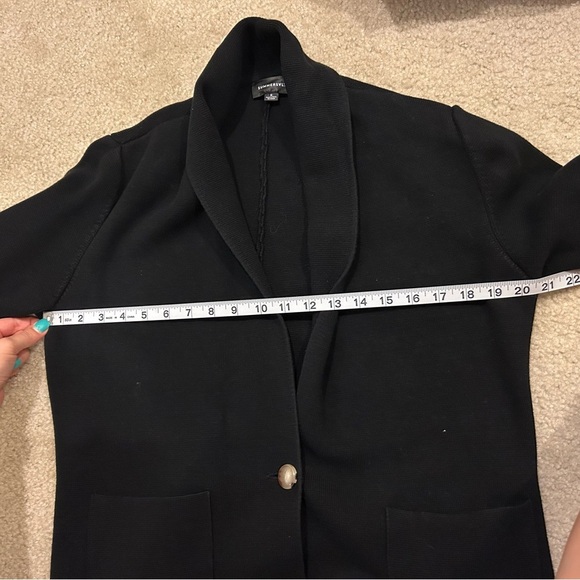Summersalt The Ribbed Black Knit Sweater Blazer - Picture 10 of 11